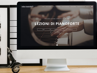 Creazione sito web professionale lezioni pianoforte Como - Sito insegnante pianoforte Como - Sito web insegnante musica Como - Creazione siti web Como